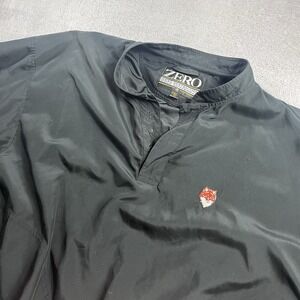 Zero‎ Restriction Gore Tex Windbreaker Pullover Mens XL Black Jacket Golf Logo